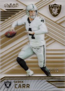 2016 Panini Clear Vision - Gold #52 Derek Carr Front