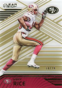 2016 Panini Clear Vision - Gold #72 Jerry Rice Front