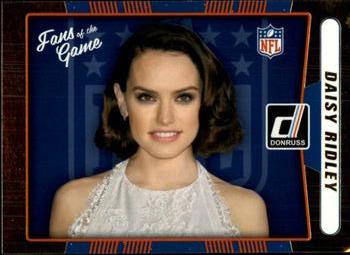 2016 Donruss - Fans Of The Game #1 Daisy Ridley Front