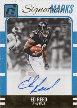 2016 Donruss - Signature Marks Blue #88 Ed Reed Front