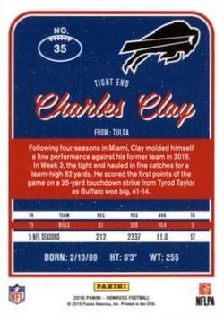 2016 Donruss - Press Proofs Blue #35 Charles Clay Back