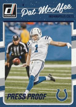 2016 Donruss - Press Proofs Blue #131 Pat McAfee Front