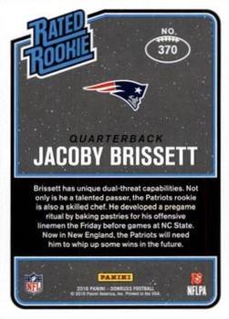 2016 Donruss - Press Proofs Green #370 Jacoby Brissett Back