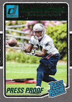 2016 Donruss - Press Proofs Green #385 Malcolm Mitchell Front