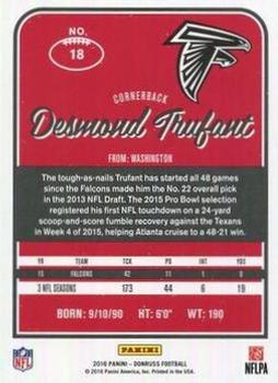 2016 Donruss - Press Proofs Red #18 Desmond Trufant Back