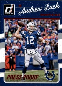 2016 Donruss - Press Proofs Red #124 Andrew Luck Front