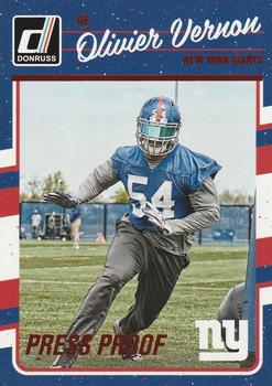 2016 Donruss - Press Proofs Red #198 Olivier Vernon Front