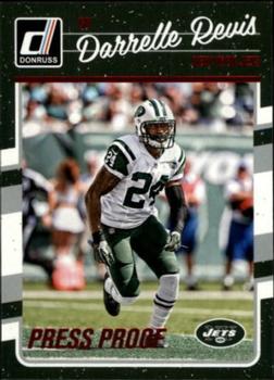 2016 Donruss - Press Proofs Red #215 Darrelle Revis Front