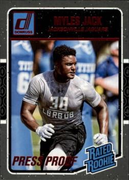 2016 Donruss - Press Proofs Red #387 Myles Jack Front