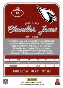 2016 Donruss - Press Proofs Silver #10 Chandler Jones Back