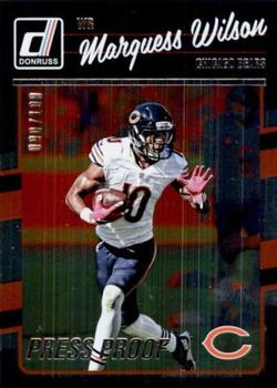 2016 Donruss - Press Proofs Silver #53 Marquess Wilson Front