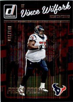 2016 Donruss - Press Proofs Silver #117 Vince Wilfork Front