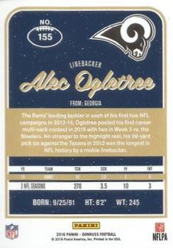 2016 Donruss - Press Proofs Silver #155 Alec Ogletree Back