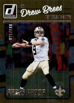 2016 Donruss - Press Proofs Silver #189 Drew Brees Front