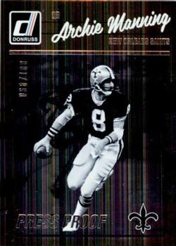 2016 Donruss - Press Proofs Silver #197 Archie Manning Front