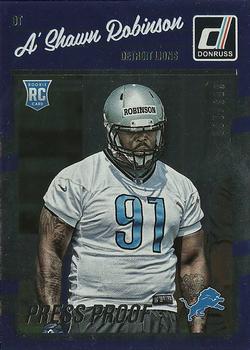 2016 Donruss - Press Proofs Silver #304 A'Shawn Robinson Front