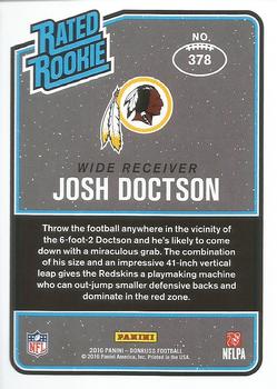 2016 Donruss - Press Proofs Silver #378 Josh Doctson Back