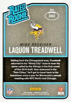2016 Donruss - Press Proofs Silver #383 Laquon Treadwell Back