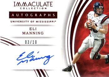 2016 Panini Immaculate Collection Collegiate #71 Eli Manning Front