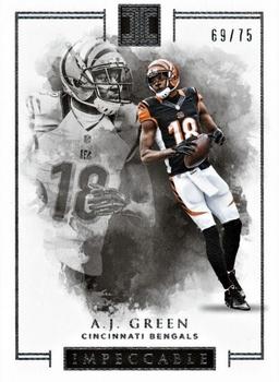 2016 Panini Impeccable #4 A.J. Green Front