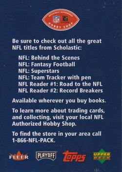 2003 NFLPA Scholastic #NNO Cover Card Back
