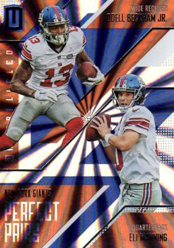 2016 Panini Unparalleled - Perfect Pairs #PP-7 Eli Manning / Odell Beckham Jr. Front