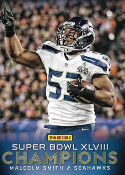 2014 Panini Seattle Seahawks Super Bowl XLVIII Champions #11 Malcolm Smith Front