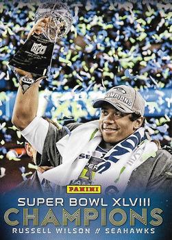 2014 Panini Seattle Seahawks Super Bowl XLVIII Champions #14 Russell Wilson Front