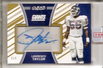 2016 Panini Clear Vision - C-Thru Signatures Gold #16 Lawrence Taylor Front