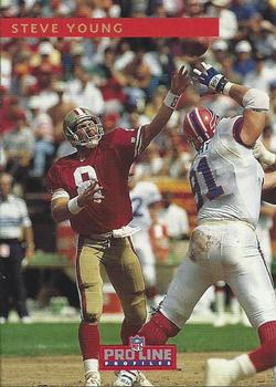 1992-93 Pro Line Super Bowl Program #1 Steve Young Front