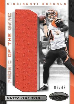 2016 Panini Certified - Fabric of the Game #6 Andy Dalton Front