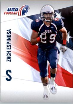 2012 Upper Deck USA Football #49 Zach Espinosa Front