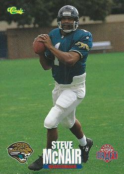 1995 Classic Draft Day Jaguars #NNO Steve McNair Front
