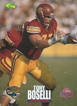 1995 Classic Draft Day Jaguars #NNO Tony Boselli Front