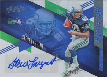 2016 Panini Absolute - Marks Of Fame Autographs Numbers #24 Steve Largent Front