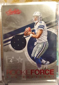 2016 Panini Absolute - Rookie Force Materials Red #11 Dak Prescott Front