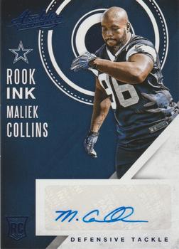 2016 Panini Absolute - Rook Ink Blue #37 Maliek Collins Front