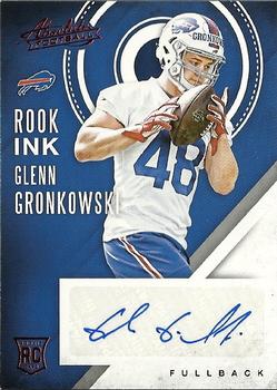2016 Panini Absolute - Rook Ink Red #25 Glenn Gronkowski Front