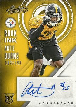 2016 Panini Absolute - Rook Ink Silver #11 Artie Burns Front