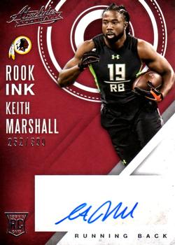 2016 Panini Absolute - Rook Ink Silver #3 Keith Marshall Front