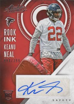 2016 Panini Absolute - Rook Ink Silver #46 Keanu Neal Front