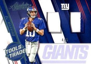 2016 Panini Absolute - Tools Of The Trade Materials Double Prime #47 Eli Manning Front