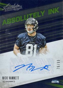 2016 Panini Absolute - Absolutely Ink #4 Nick Vannett Front