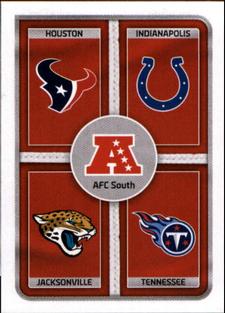 2016 Panini Stickers #3 AFC South Front