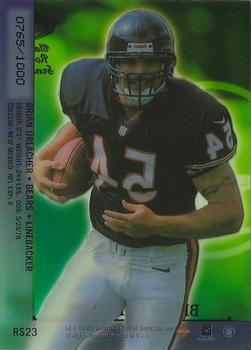 2000 Collector's Edge Masters - Sentinel Rookies Gold #RS23 Brian Urlacher Back