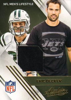 2016 Panini Absolute - NFL Lifestyle Materials #11 Eric Decker Front