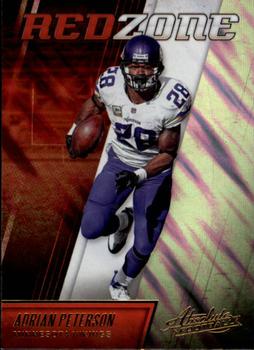 2016 Panini Absolute - Red Zone #2 Adrian Peterson Front