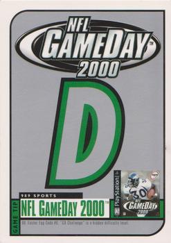 1999 Upper Deck HoloGrFX - NFL GameDay 2000 #NNO NFL GameDay 2000 - D Front