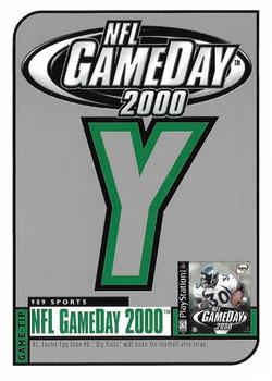 1999 Upper Deck HoloGrFX - NFL GameDay 2000 #NNO NFL GameDay 2000 - Y Front