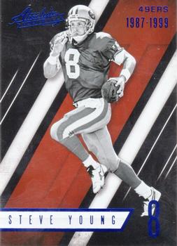2016 Panini Absolute - Spectrum Blue #139 Steve Young Front